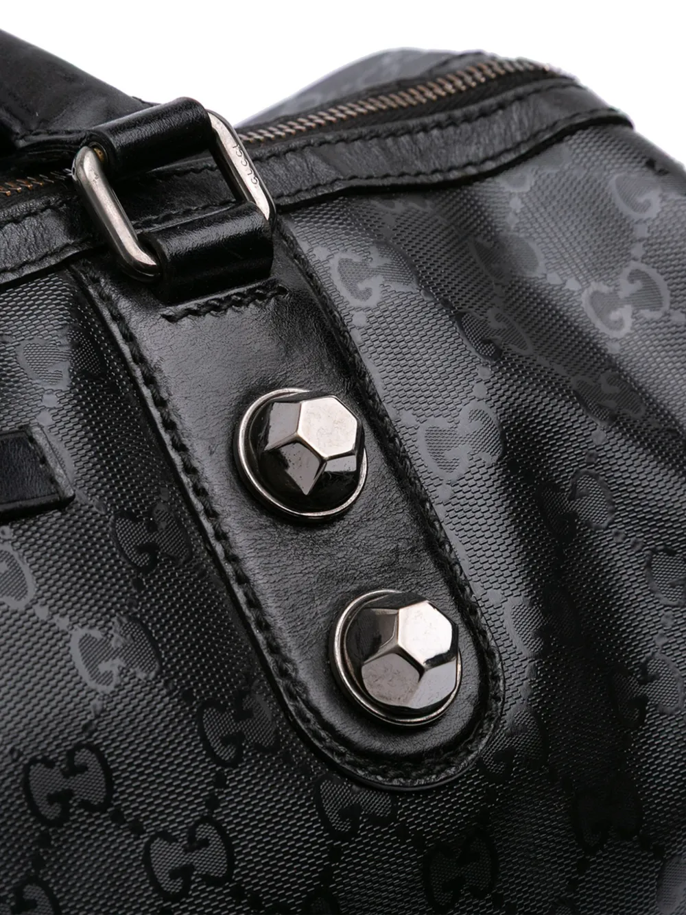 Gucci Pre-Owned 2016-2025 GGインプリメ ボストンバッグ | ブラック