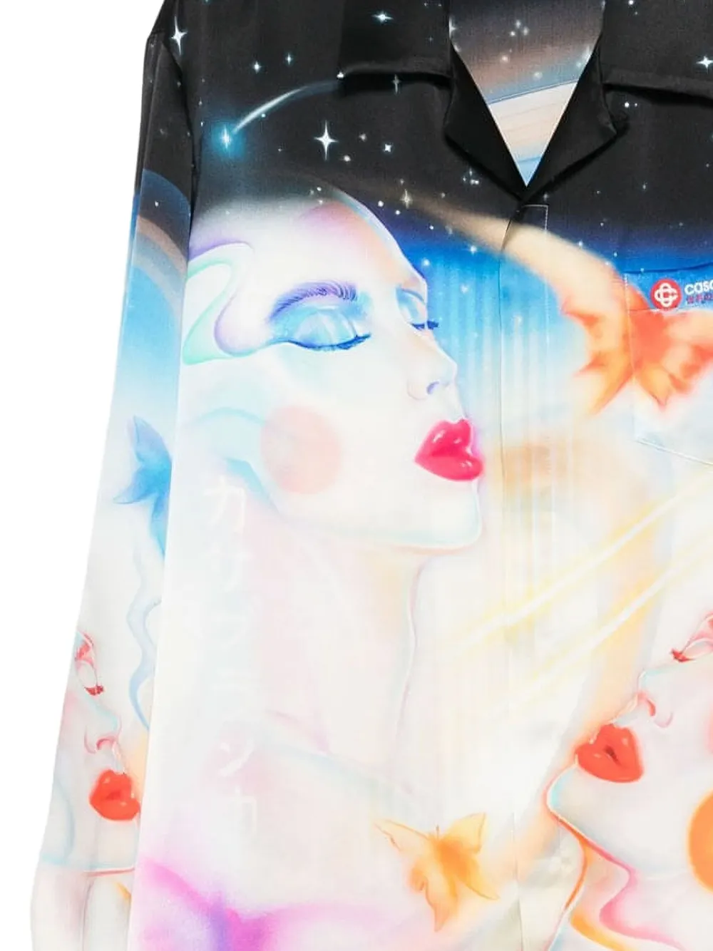 Casablanca celestial-print buttoned shirt - Wit