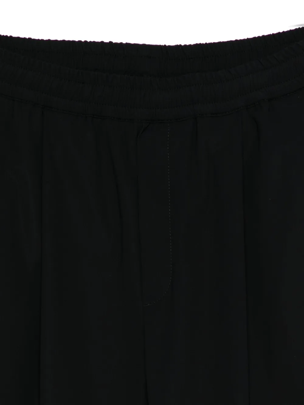 Paul & Shark Pleated Elastic-waist Trousers In Black