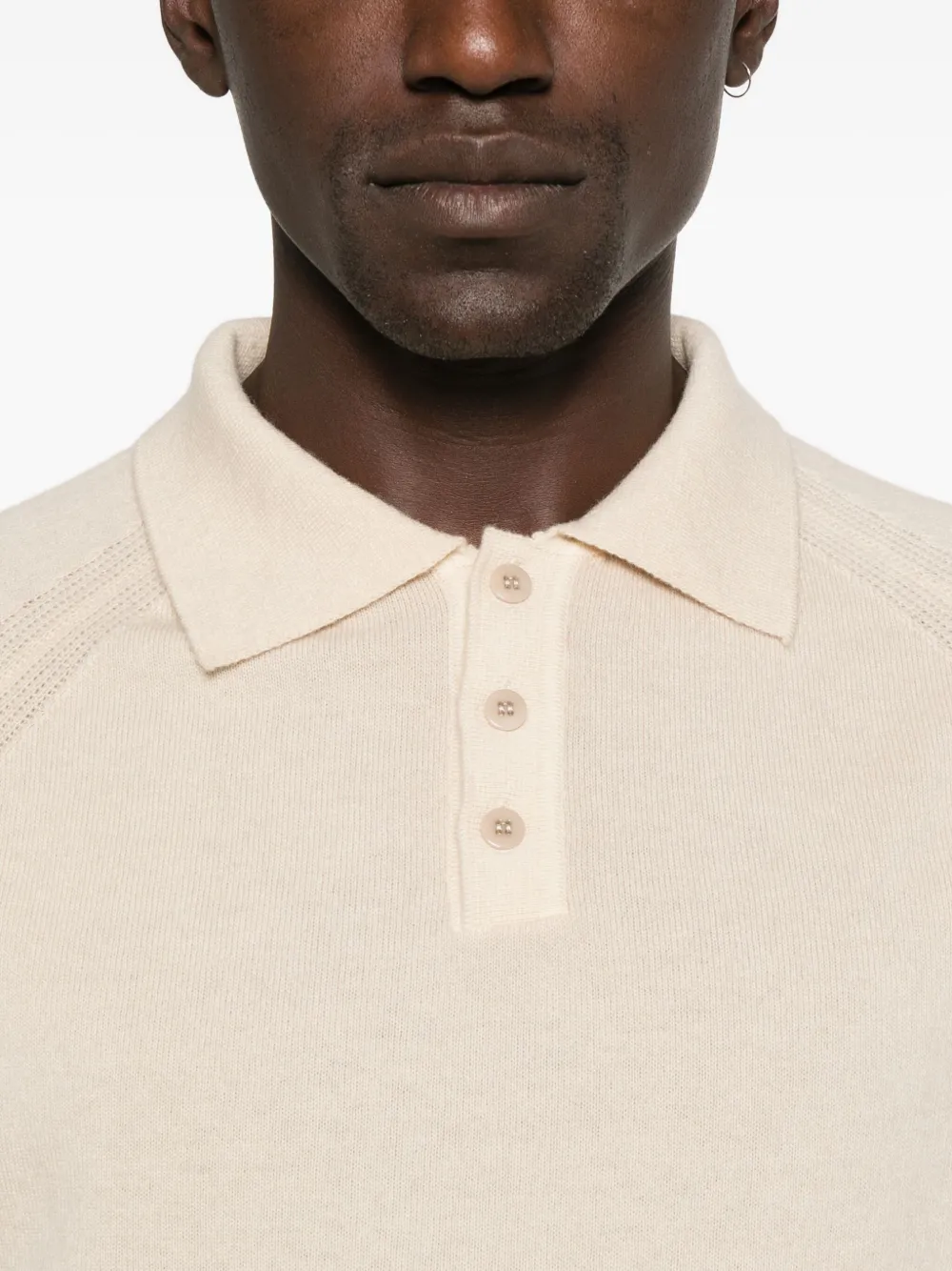 Daniele Fiesoli Raglan-sleeve Polo Shirt In Neutral