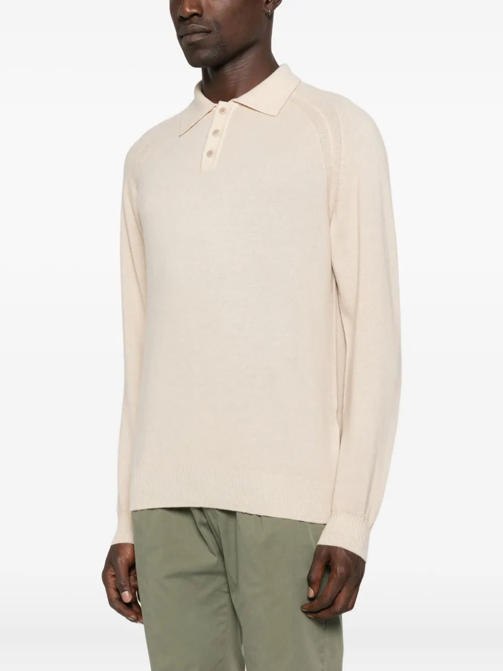 Daniele Fiesoli Raglan-sleeve Polo Shirt In Neutral