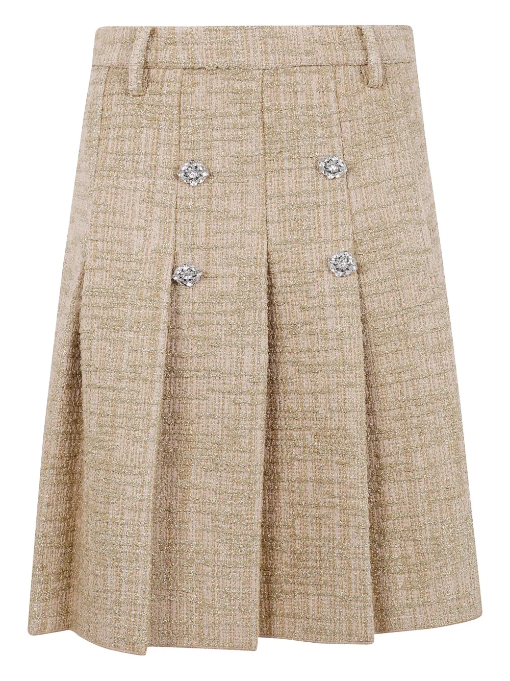 Nº21 embellished pleated skirt | Neutrals | Image 1