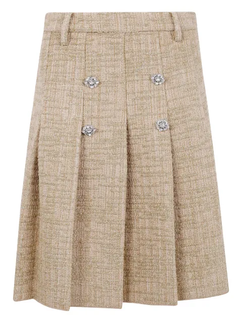 Nº21 embellished pleated skirt