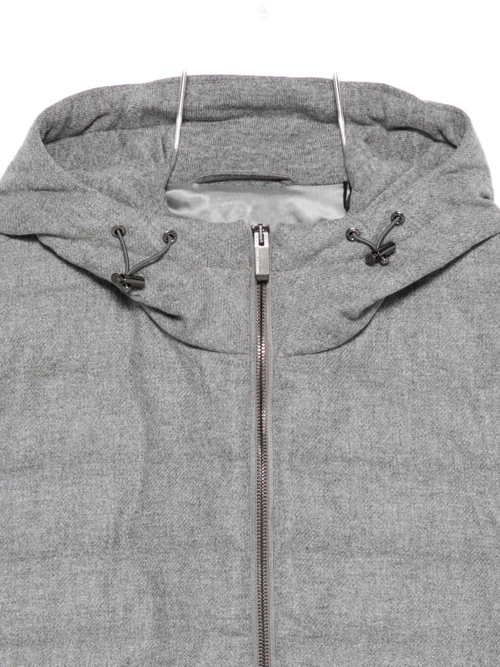Paul & Shark Hooded Zip-fastening Sweater In Gray