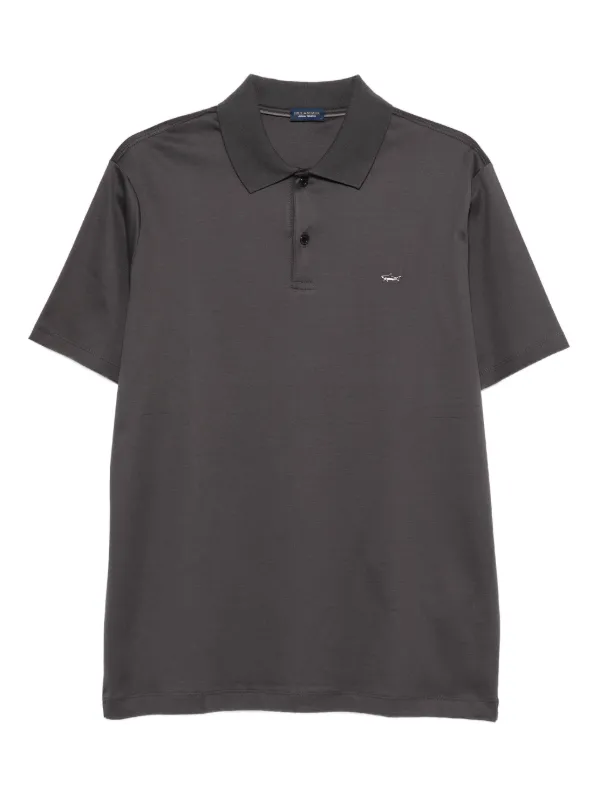 Paul & Shark Logo-detail Polo Shirt in Grey