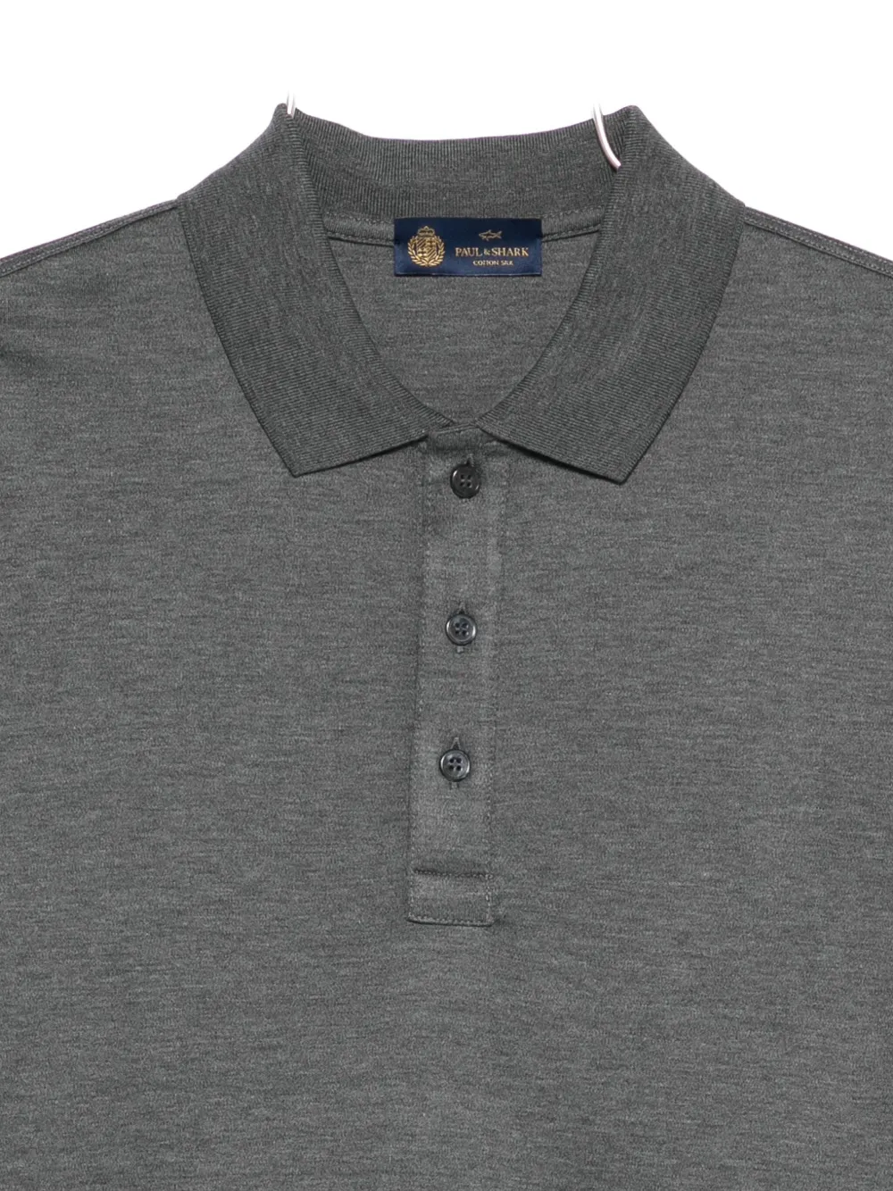 Paul & Shark Short-sleeve Polo Shirt In Gray