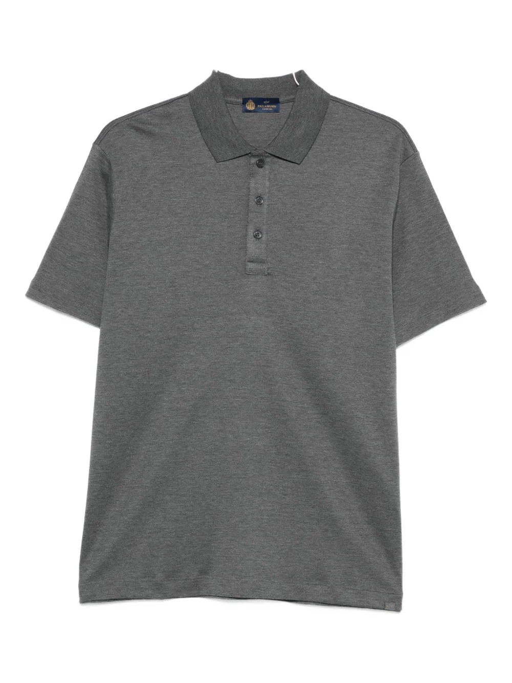 Paul & Shark Short-sleeve Polo Shirt In Gray