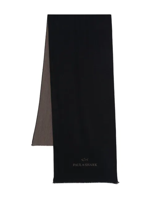 Paul & Shark two-tone wool scarf