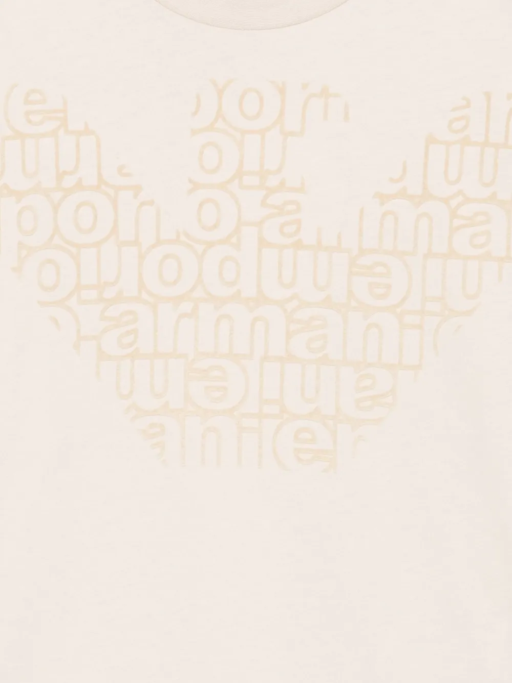 Emporio Armani Kids Eagle-logo long-sleeve T-shirt Beige