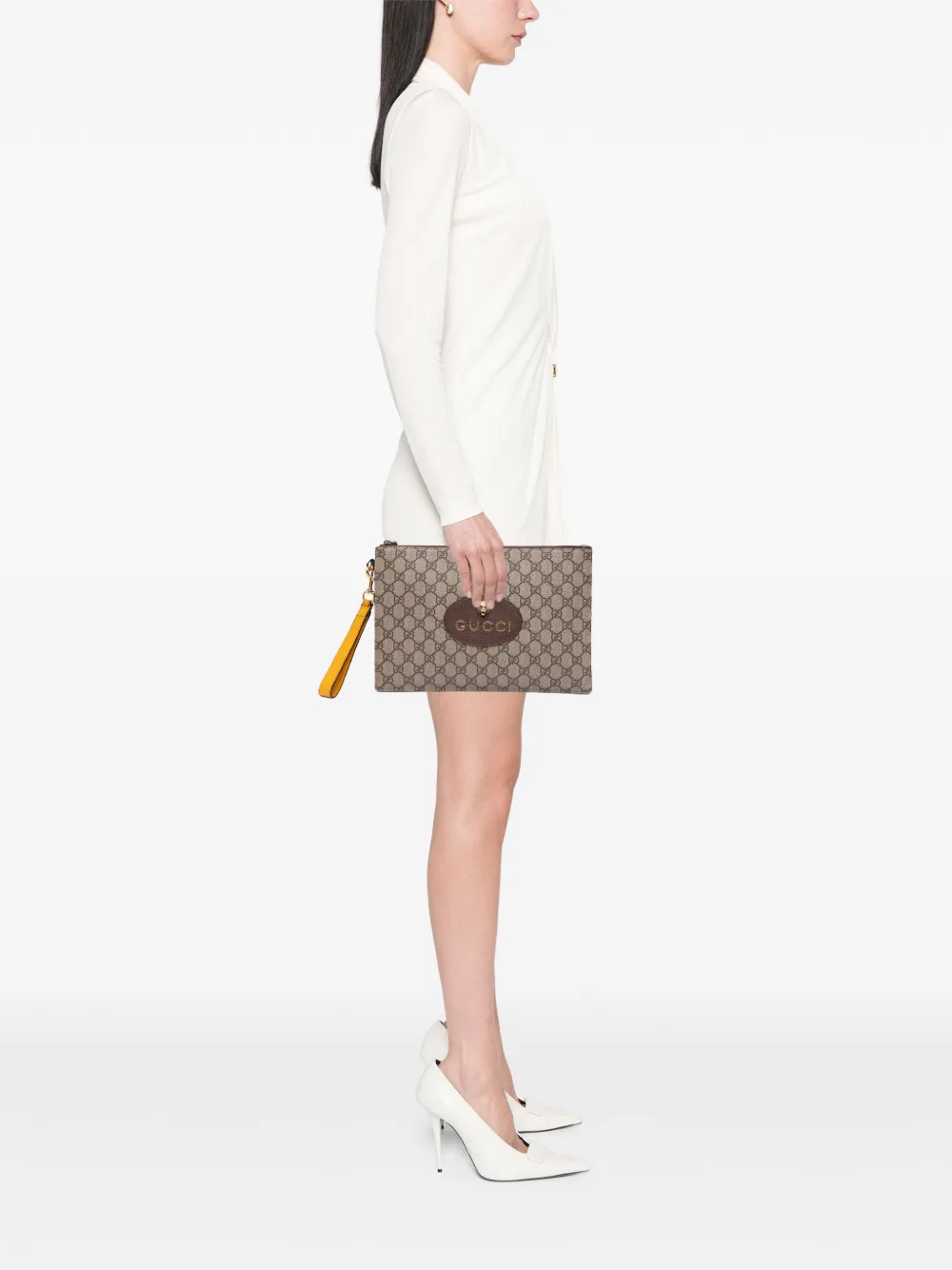Gucci Pre-Owned 2000-2015 GG Supreme Neo Vintage clutch bag | Pre-Owned | Image 2