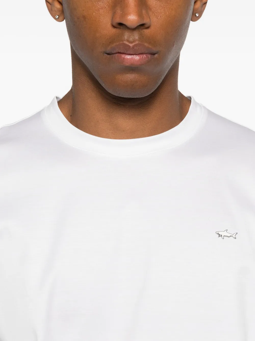 Paul & Shark Logo-print Cotton T-shirt In White