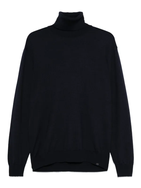 Paul Shark Turtleneck Wool Sweater Black FARFETCH PH