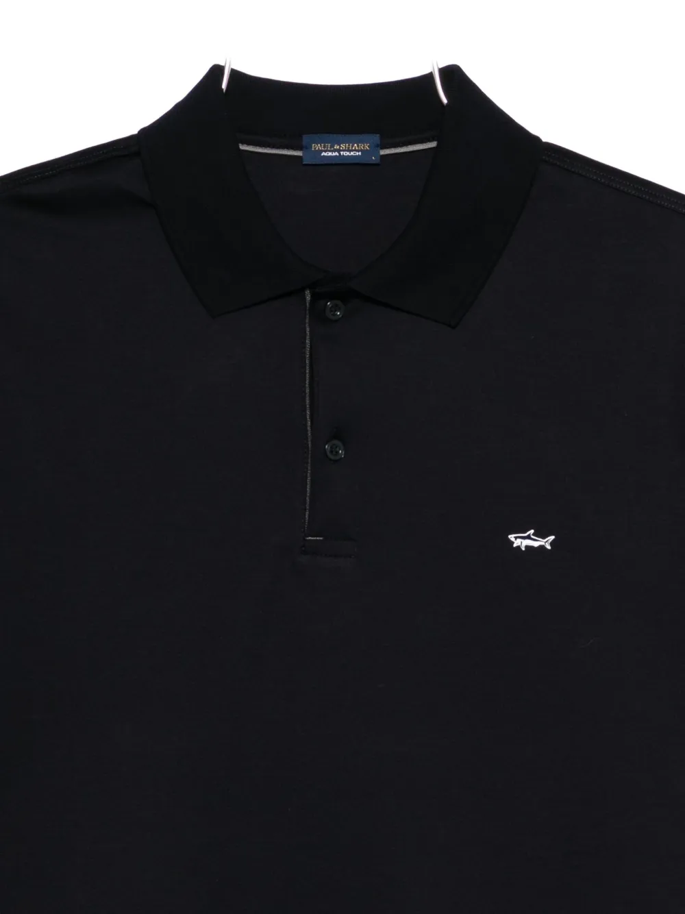 Paul & Shark Logo-embroidery Polo Shirt In Black