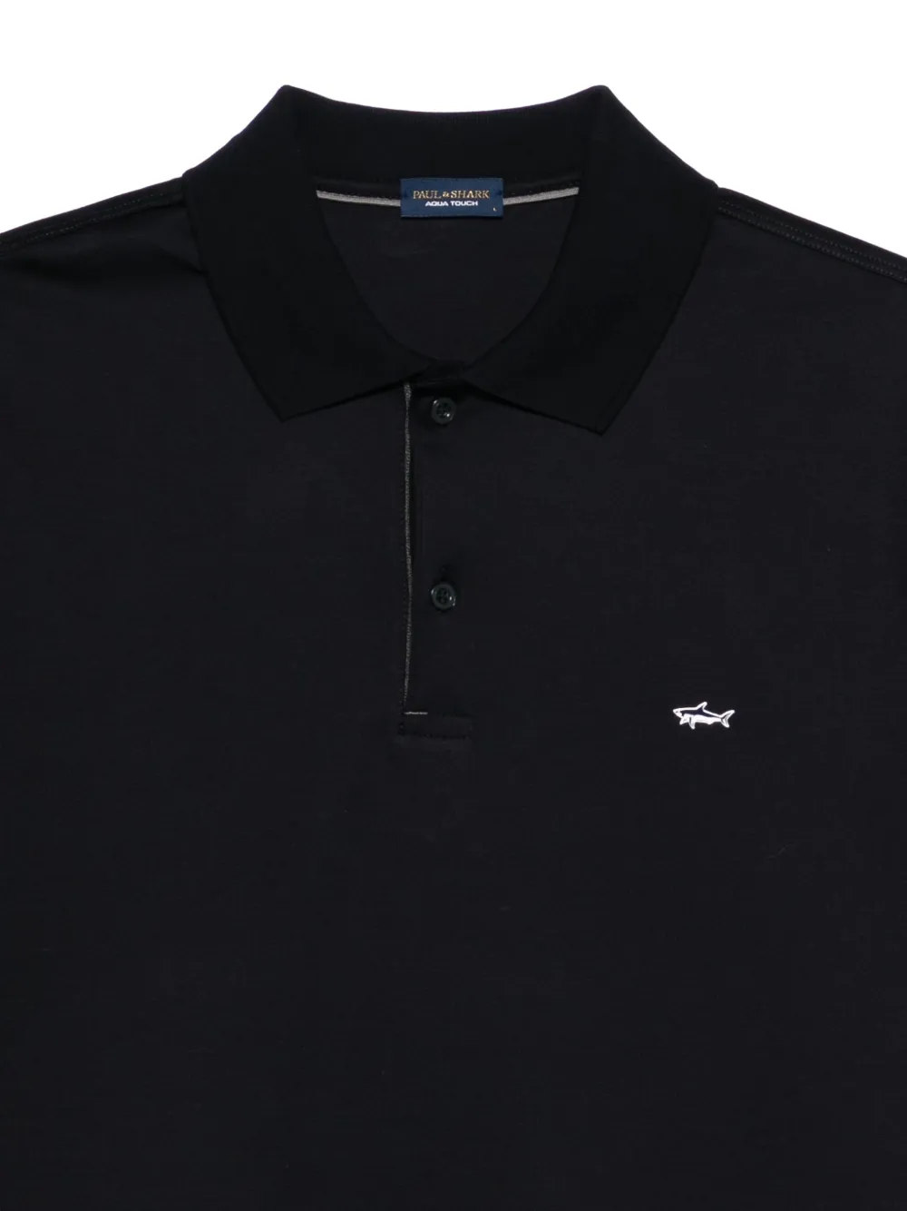 Paul & Shark Poloshirt met geborduurd logo Zwart
