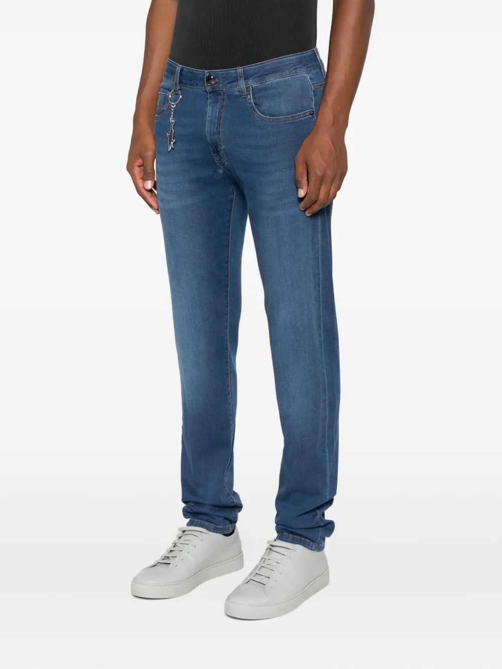 Paul & Shark Jeans met haaiensleutelhanger Blauw