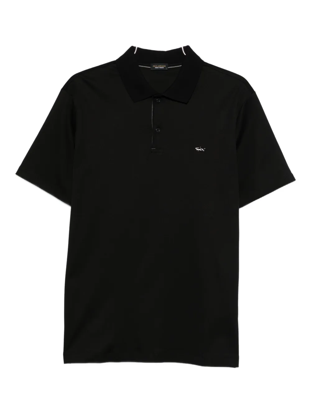 Paul & Shark Short-sleeve Polo Shirt In Black