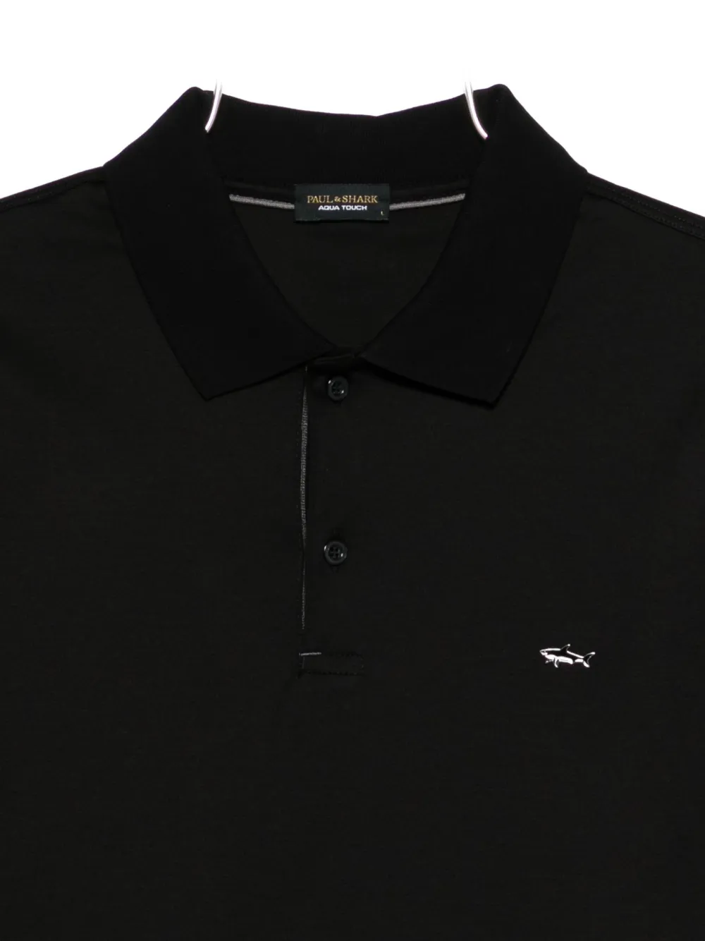 Paul & Shark Short-sleeve Polo Shirt In Black