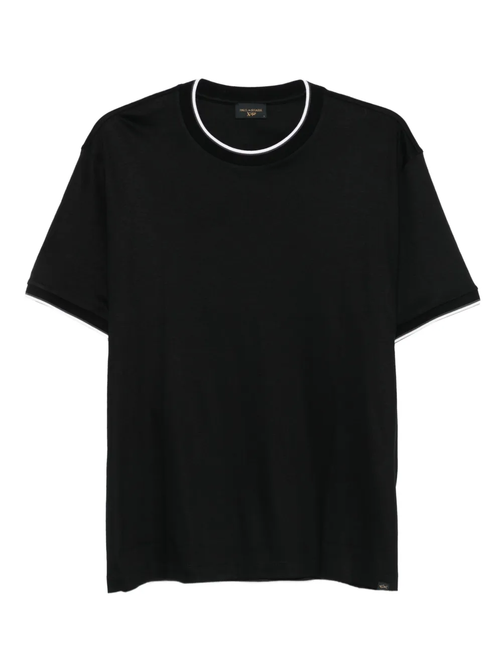 Paul & Shark コントラストパイピング Tシャツ - ブラック Paul & Shark コントラストパイピング Tシャツ - ブラック