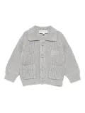 Emporio Armani Kids patch-pocket ribbed cardigan - Grey