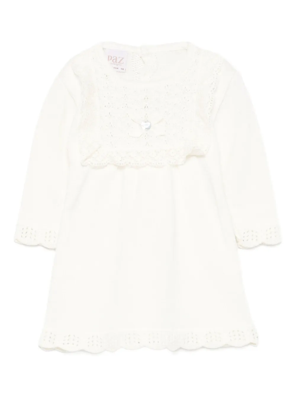 Paz Rodriguez Jurk met kant Beige