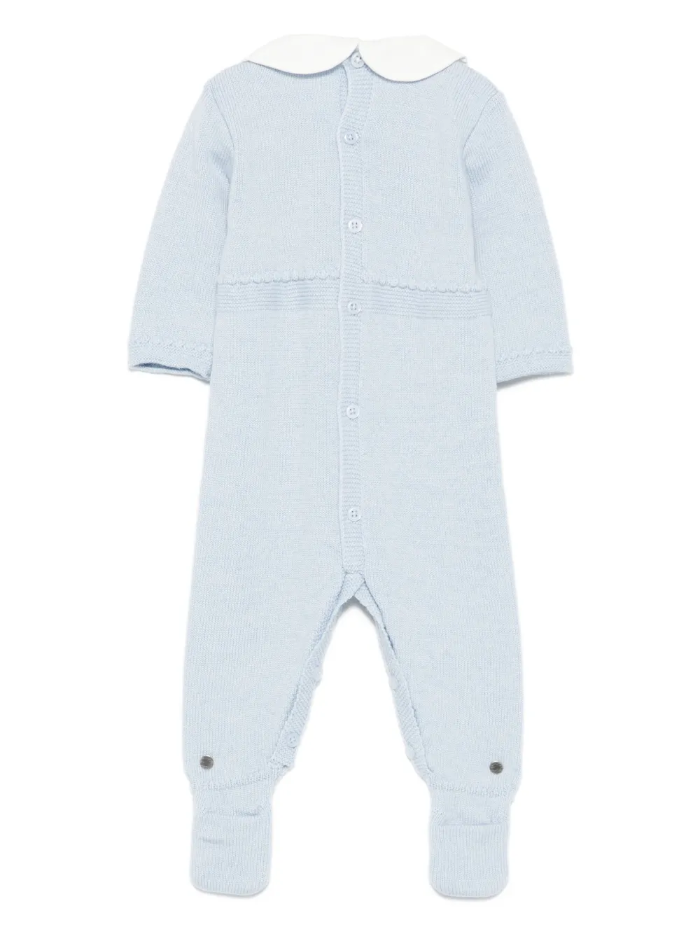 Paz Rodriguez Wollen pyjama met Peter Pan kraag - Blauw