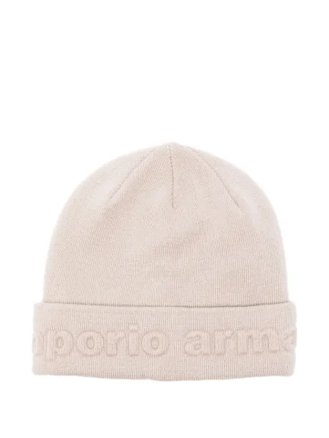 Emporio Armani Kids logo-embroidered beanie hat