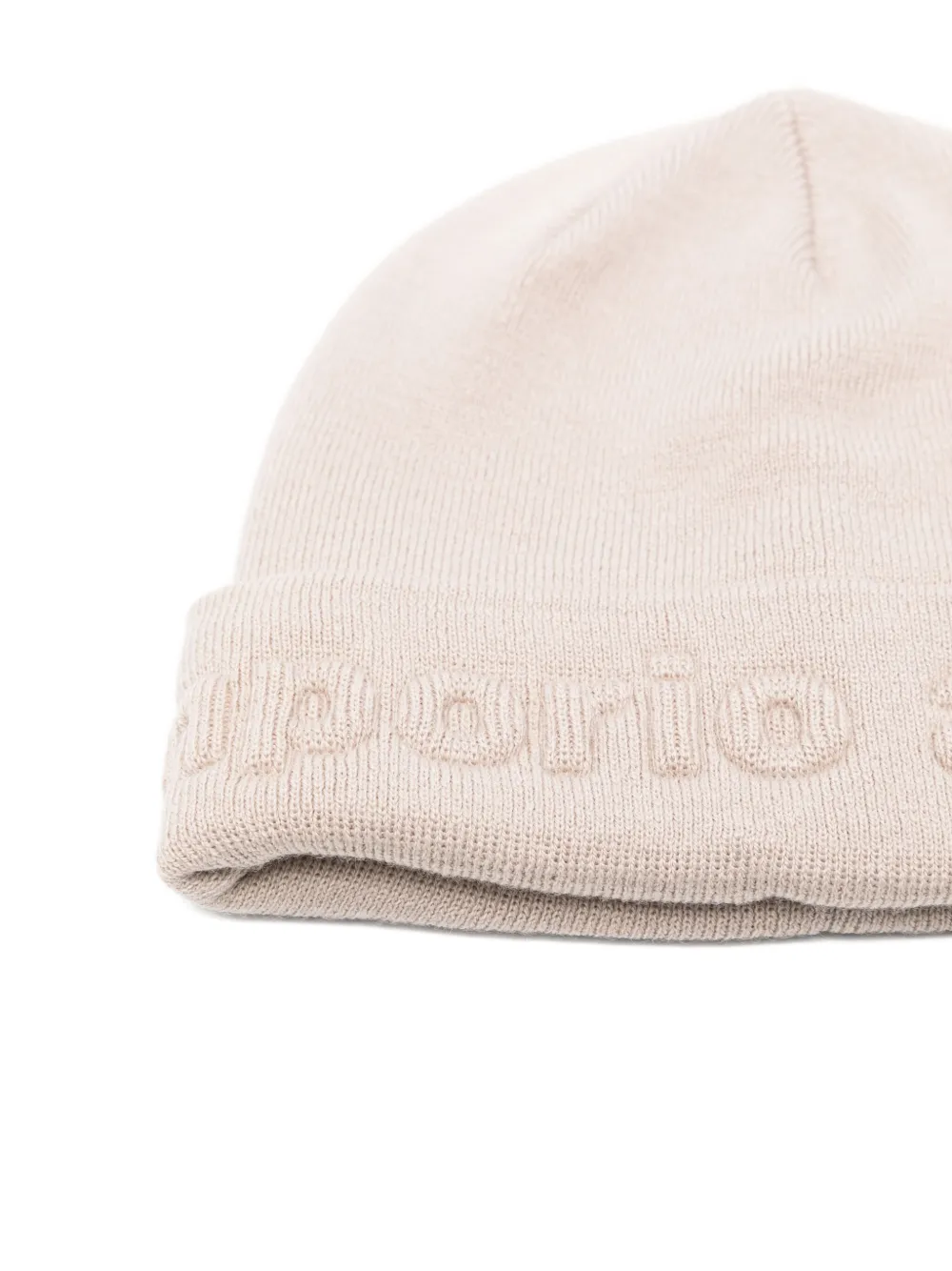 Emporio Armani Kids Muts met geborduurd logo - Beige