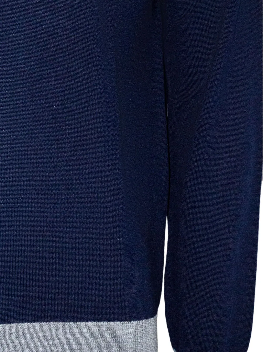 Eleventy Trui met polokraag en geribbelde afwerking Blauw