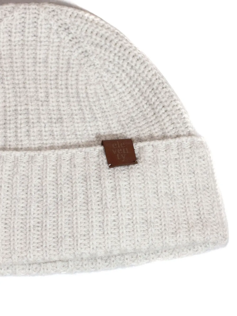 Eleventy ribbed cashmere beanie - Grijs