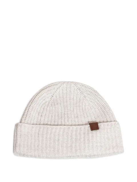 Eleventy gorro de cachemira tejido de canalé