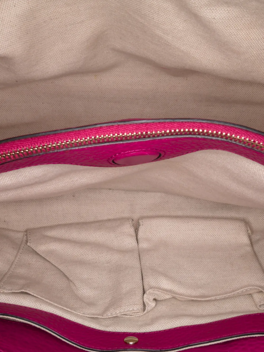 Pre-owned Gucci 2016-2025 Medium Calfskin Bamboo Shopper Satchel In Pink