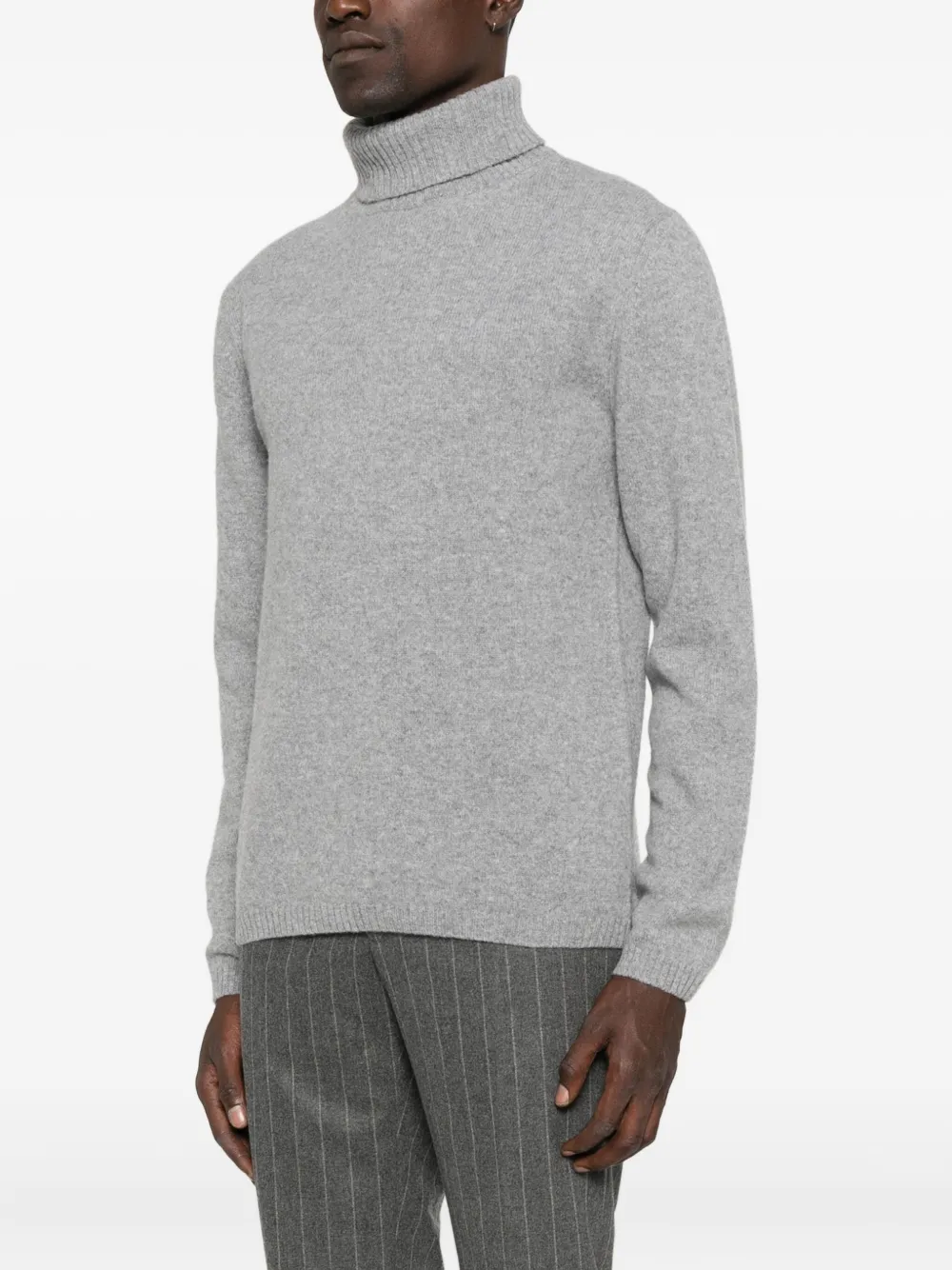 Daniele Fiesoli turtleneck long-sleeve sweater Grijs