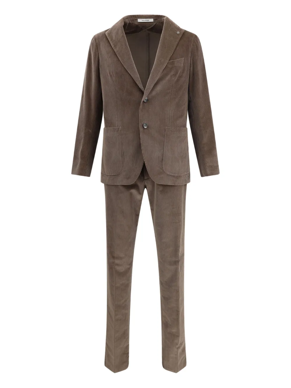Tagliatore corduroy two-button suit Bruin