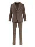 Tagliatore corduroy two-button suit - Brown