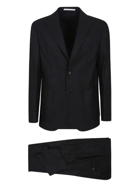 Eleventy drawstring single-breasted suit