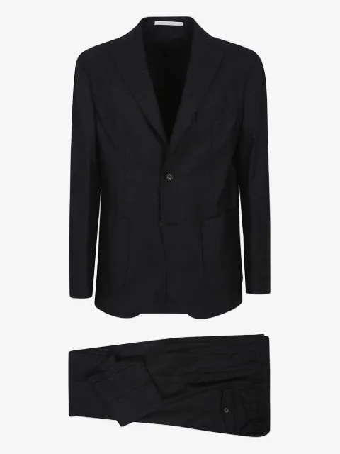 Eleventy drawstring single-breasted suit