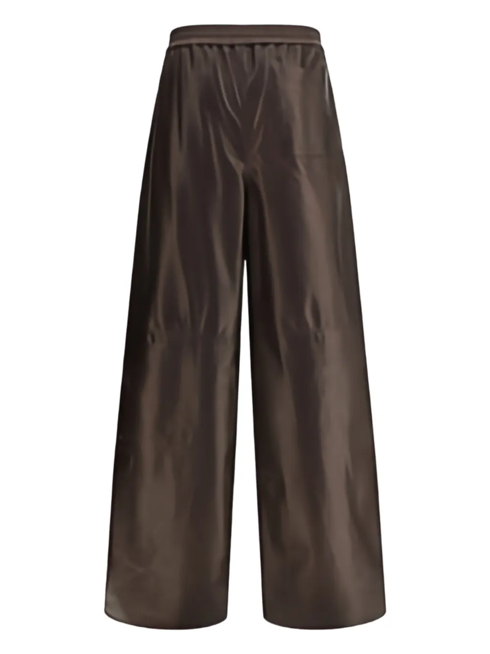 Giorgio Armani elasticated wide-leg trousers - Bruin
