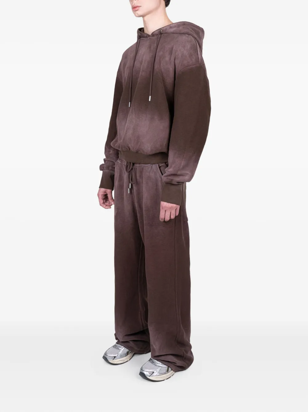 Protémoa Tie-dye Hoodie In Brown