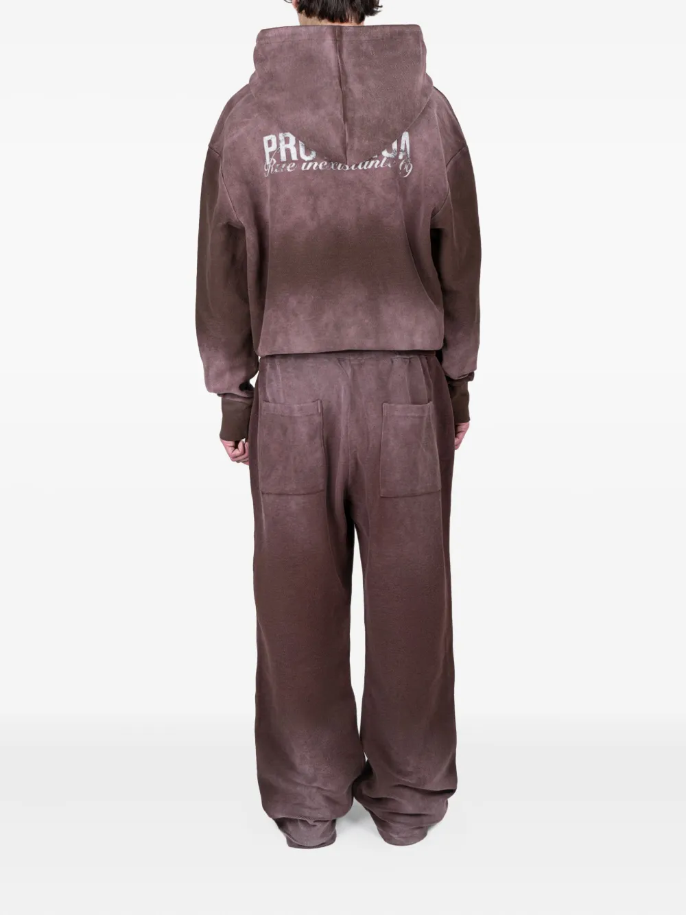 Protémoa Tie-dye Hoodie In Brown