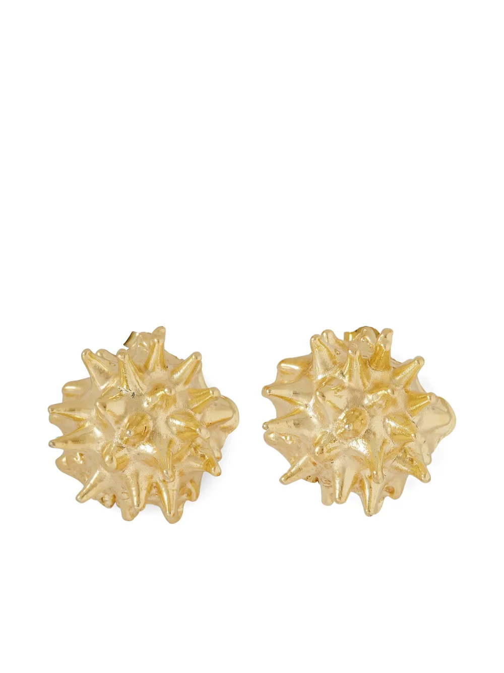 Ysso Sea Urchin Gold-plated Earrings In Gold