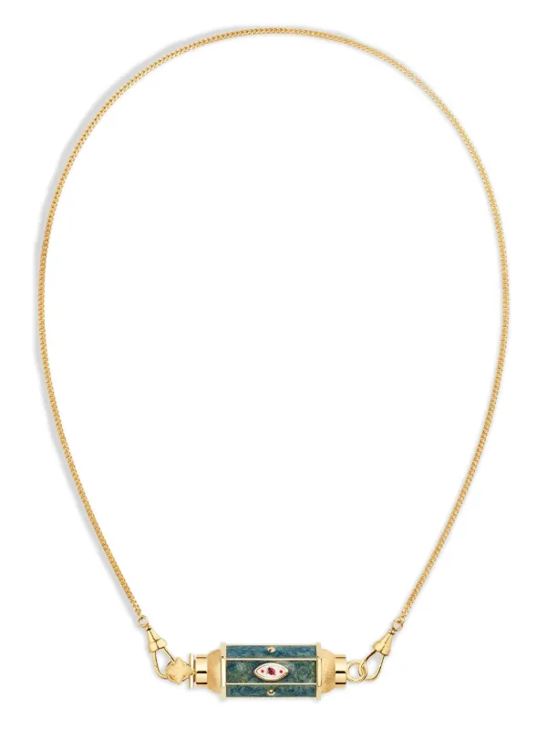 Marie Lichtenberg 18CT Yellow Gold Evil Eye Necklace