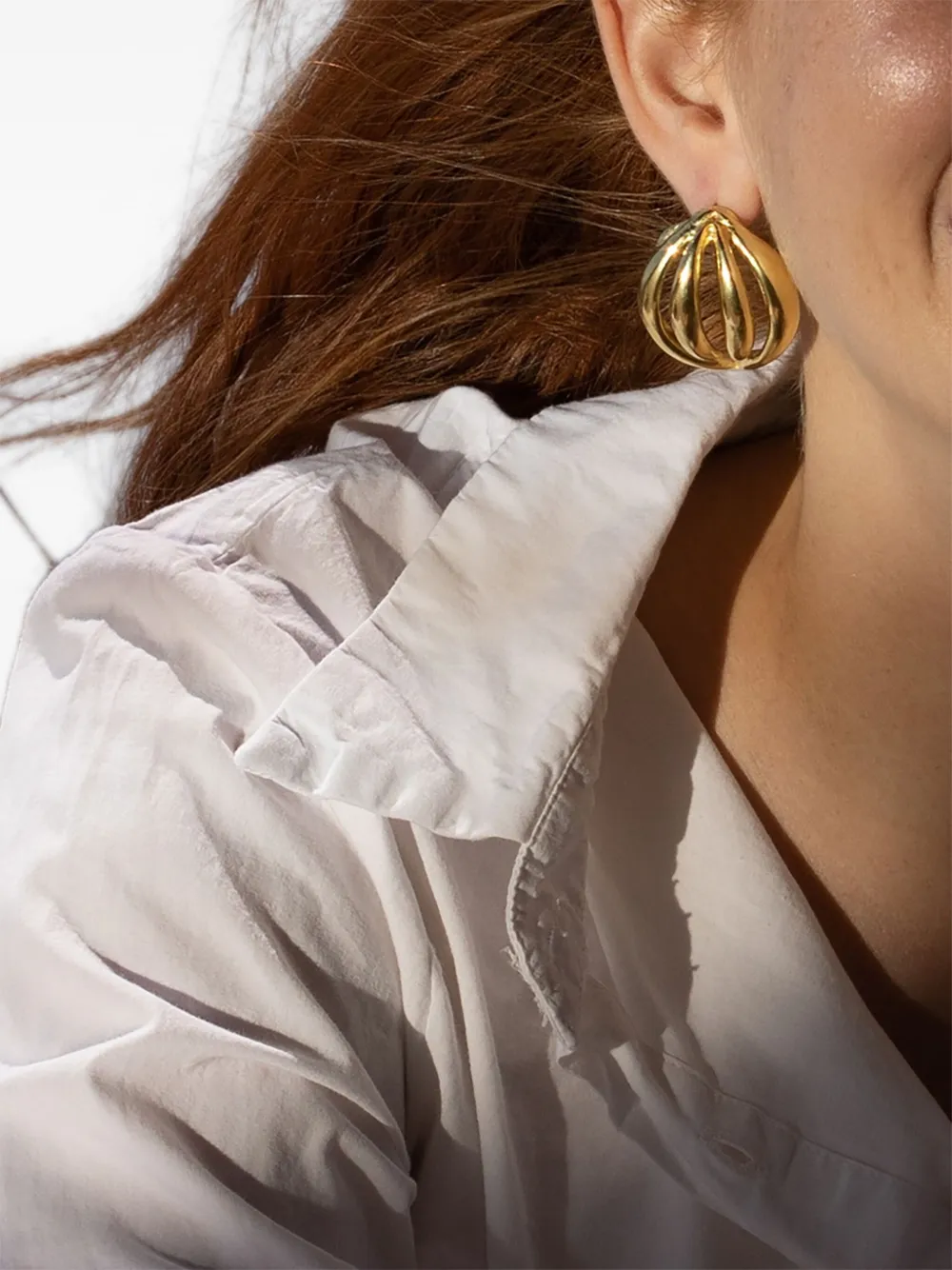  Ysso Pendientes Flower Bud - Dorado 