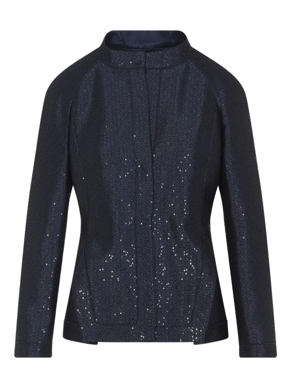 Giorgio Armani Jack verfraaid met pailletten Blauw