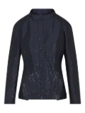 Giorgio Armani sequin-embellished jacket - Blue