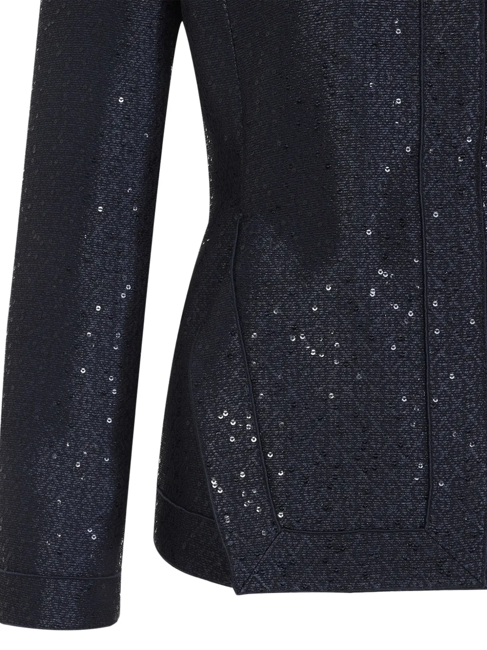 Giorgio Armani Jack verfraaid met pailletten Blauw