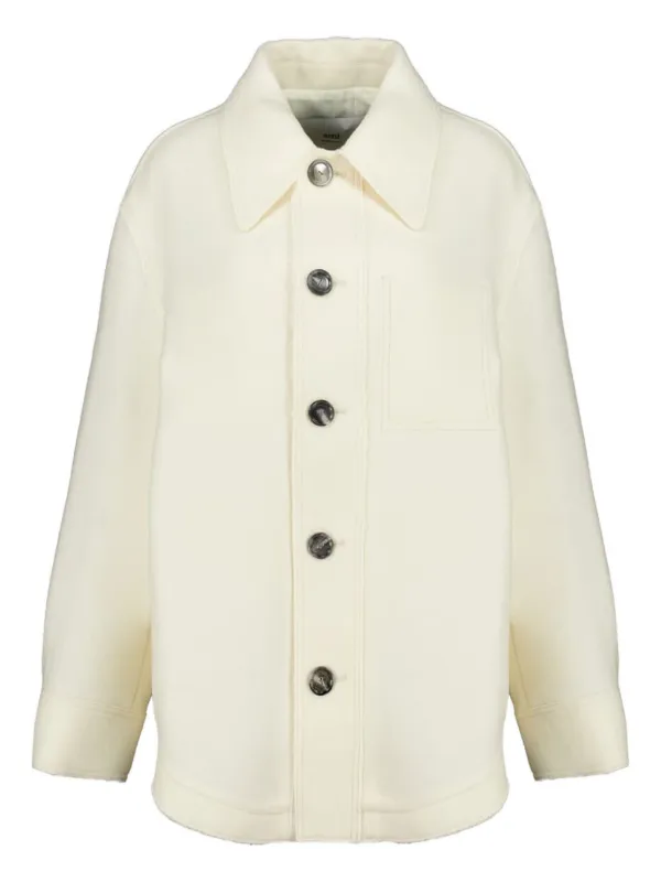 AMI Paris ウール ジャケット | ニュートラル | FARFETCH JP