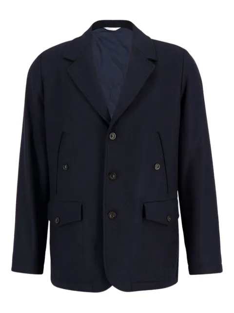 Boglioli single-breasted wool-blend blazer
