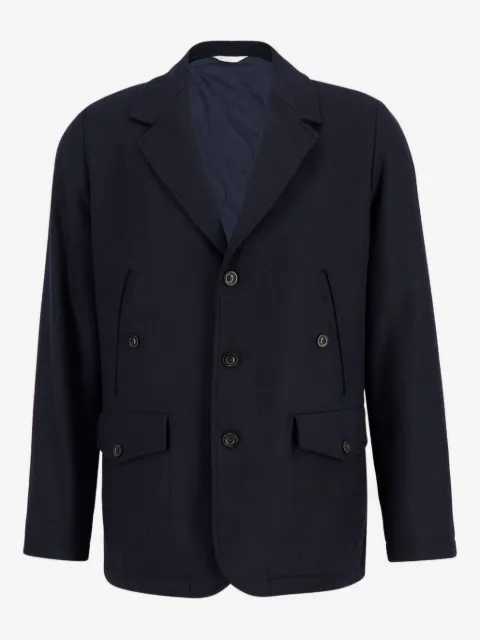 Boglioli single-breasted wool-blend blazer