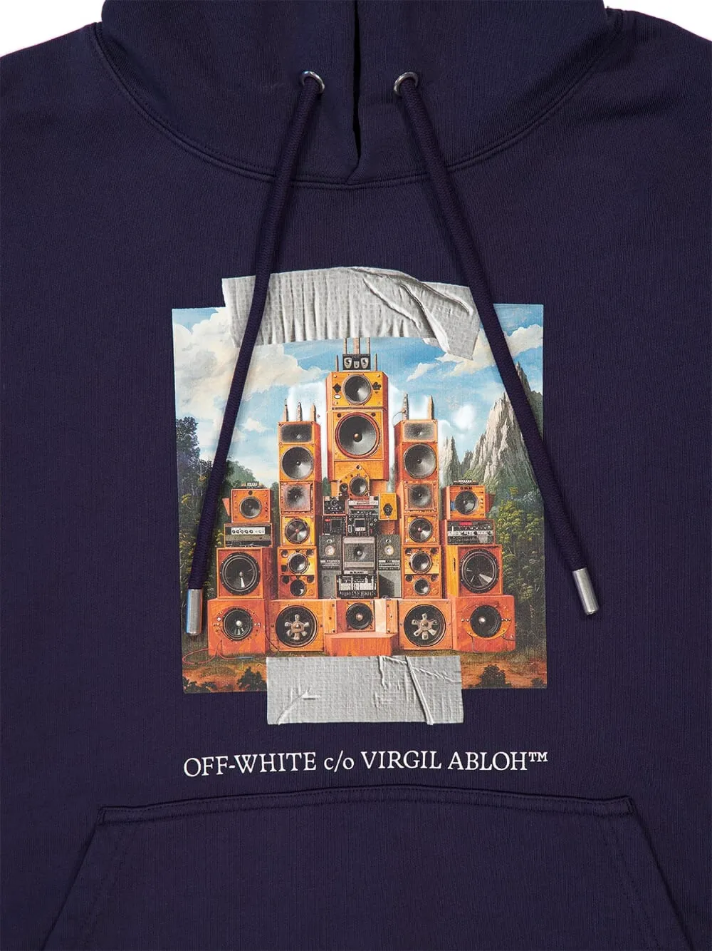 Off-White Train Off Skate hoodie Blauw