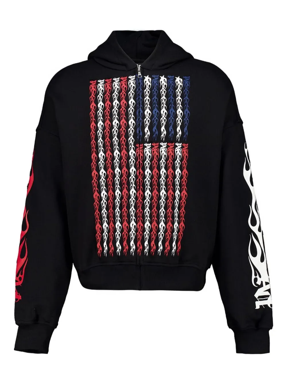 Palm Angels hoodie Flames Flag | negro | Image 1